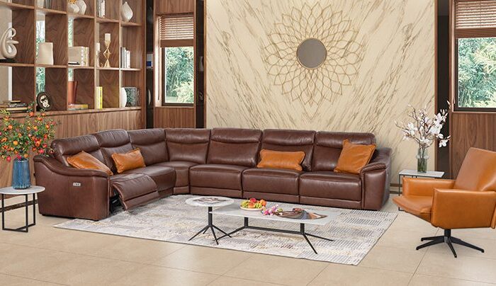 Bộ Sofa Da Bò Ý Mẫu 04-5002